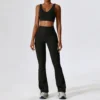 Black Bra and Leggings Set