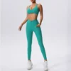S0dd01af7cc5c44a0a8591c8891f10ceeK.webp Yoga Fitness Tracksuit Set with Sports Bra and High Waist Leggings