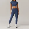 Casual Short-Sleeved Sports Tee and Tracksuit Set