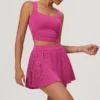 Quick-Dry Sports Tank Top and Skirt Set for Activewear