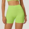 High Waist Seamless Yoga Shorts for Fitness and Running
