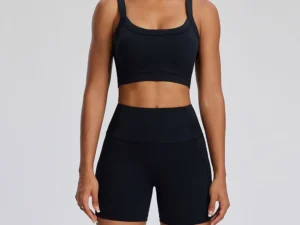Yoga Set Long Sleeve Sportswear with High Waist Bell-Bottoms and Fitness Bra